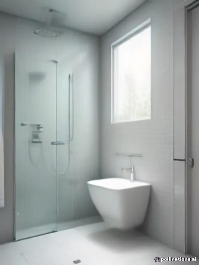 Helles Badezimmer mit bodengleicher Dusche